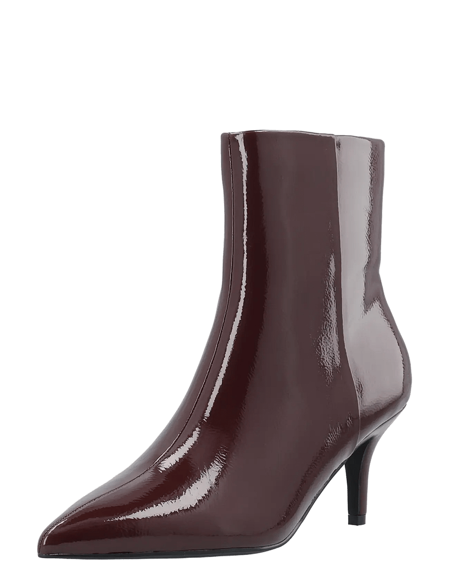 Bianco - BIATYRA Ankel Zip Boot Faux Leather - heeled ankle boots - burgundy patent - 0