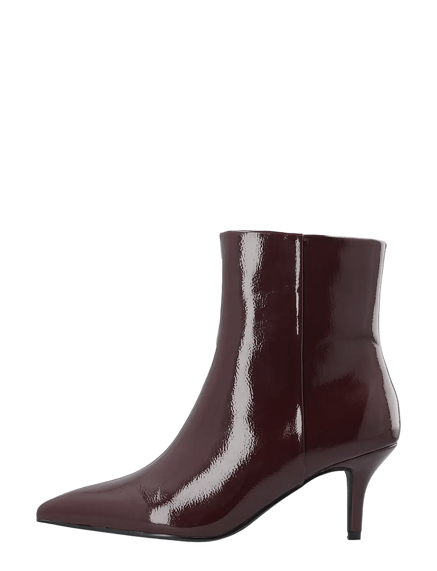 Bianco - BIATYRA Ankel Zip Boot Faux Leather - heeled ankle boots - burgundy patent - 1