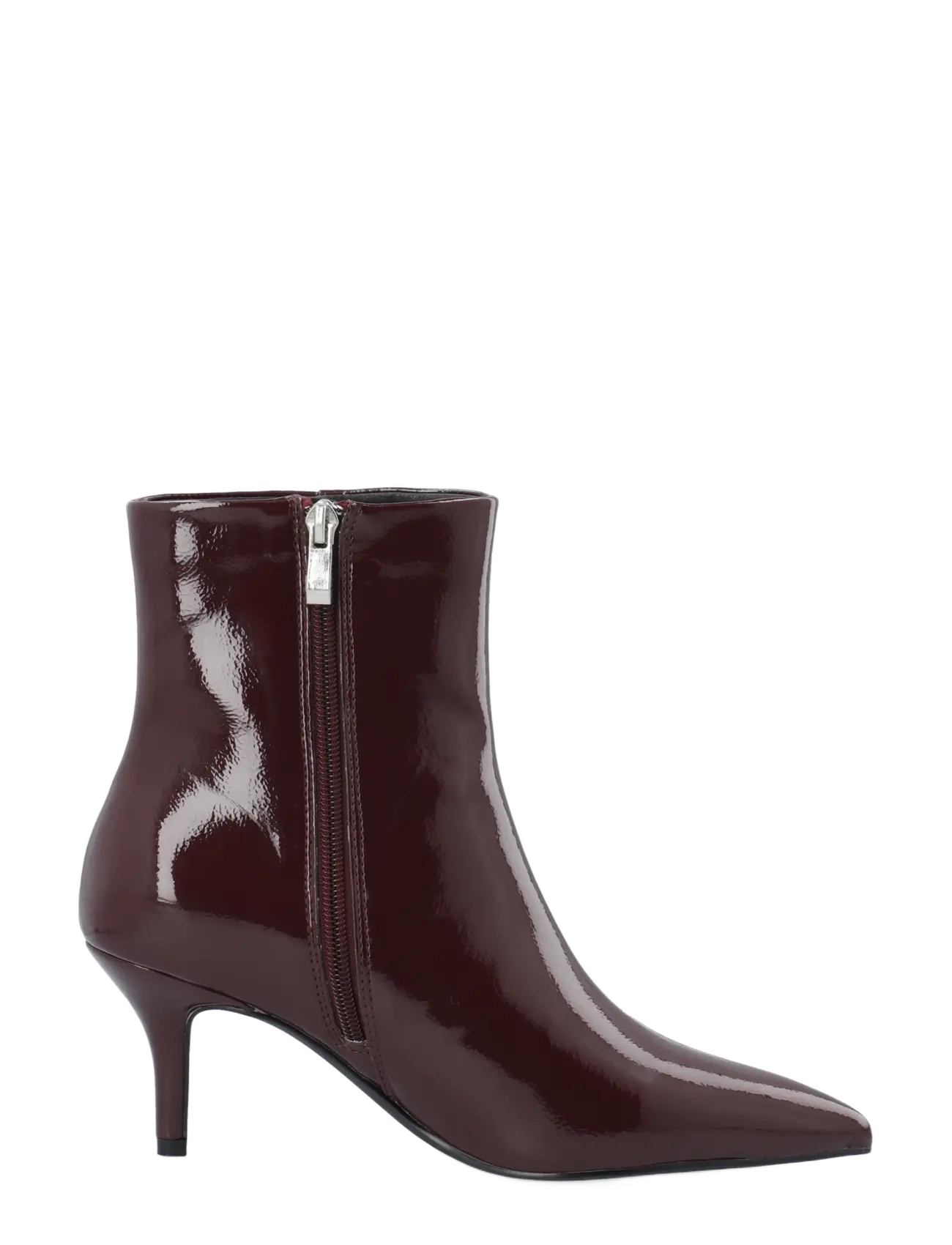 Bianco - BIATYRA Ankel Zip Boot Faux Leather - heeled ankle boots - burgundy patent - 3