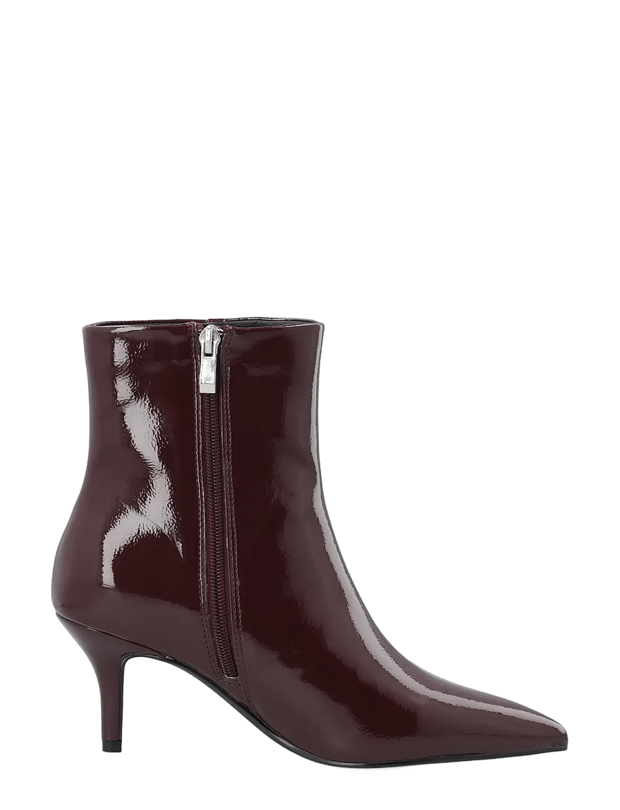 Bianco - BIATYRA Ankel Zip Boot Faux Leather - heeled ankle boots - burgundy patent - 3