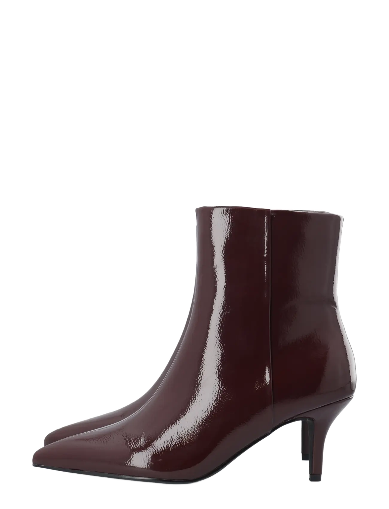 Bianco - BIATYRA Ankel Zip Boot Faux Leather - heeled ankle boots - burgundy patent - 5