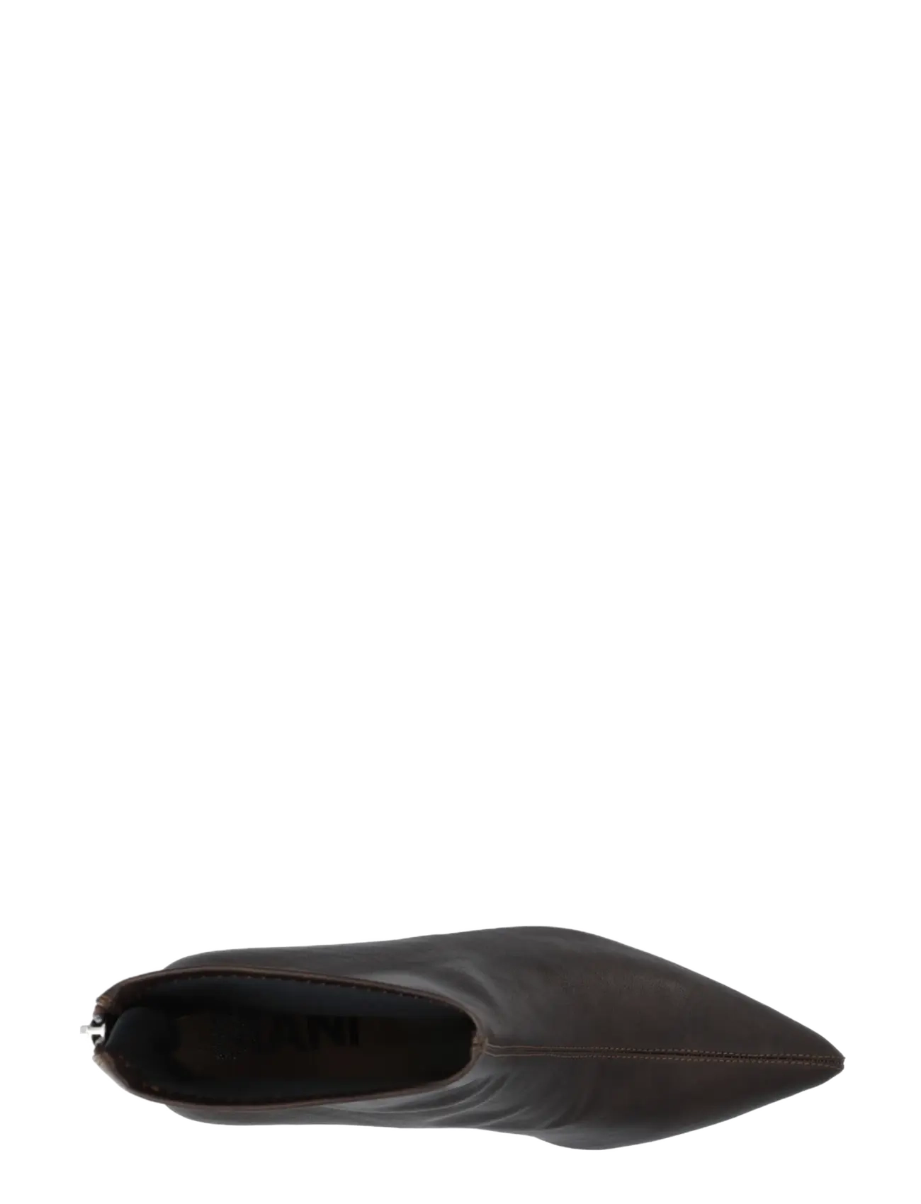 Bianco - BIAMARALYN Back Zip Boot Faux Leather - stiefeletten mit absatz - brown - 4