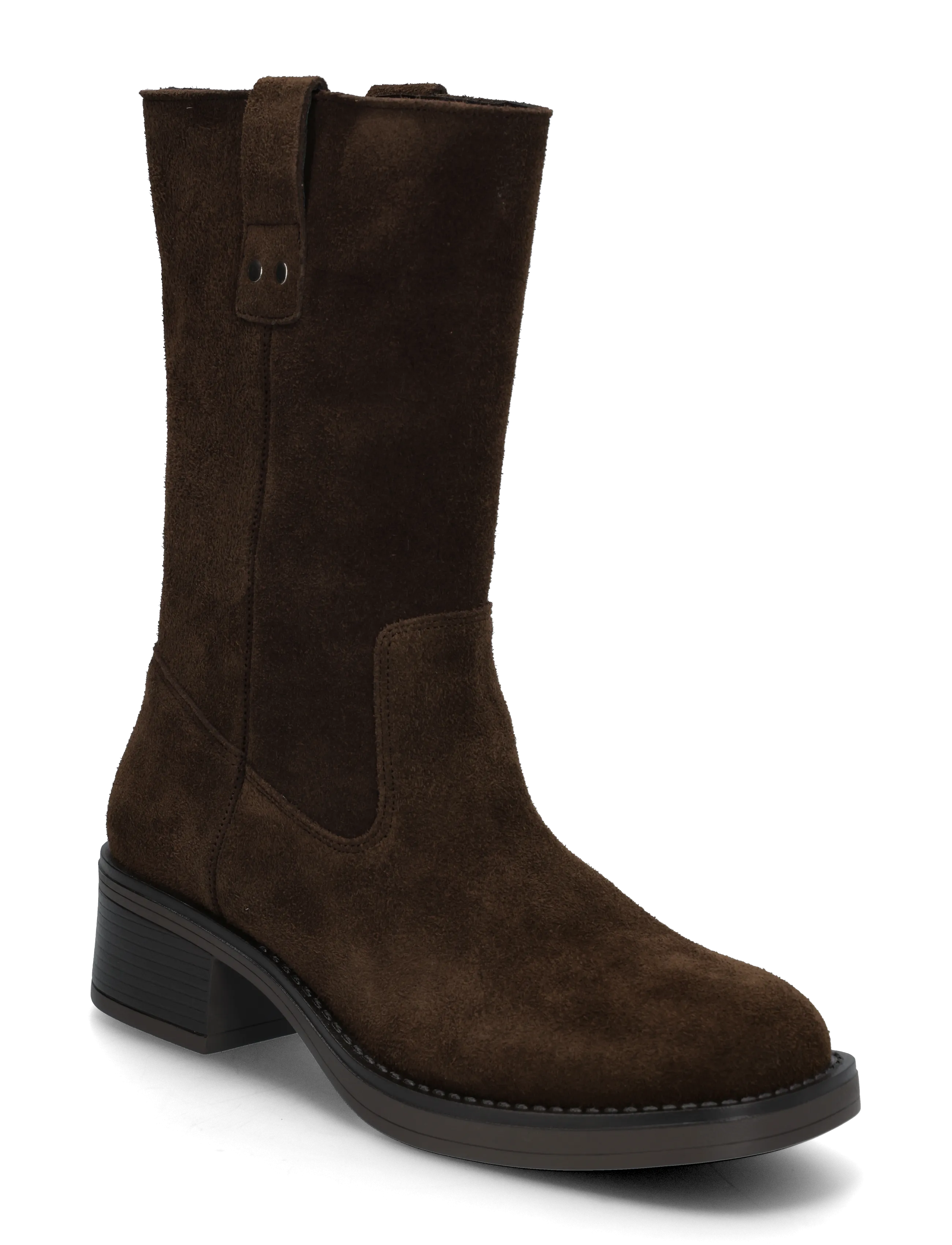 Bianco BIAMARY Mid Pull On Boot Suede - Stiefel - BROWN / brown