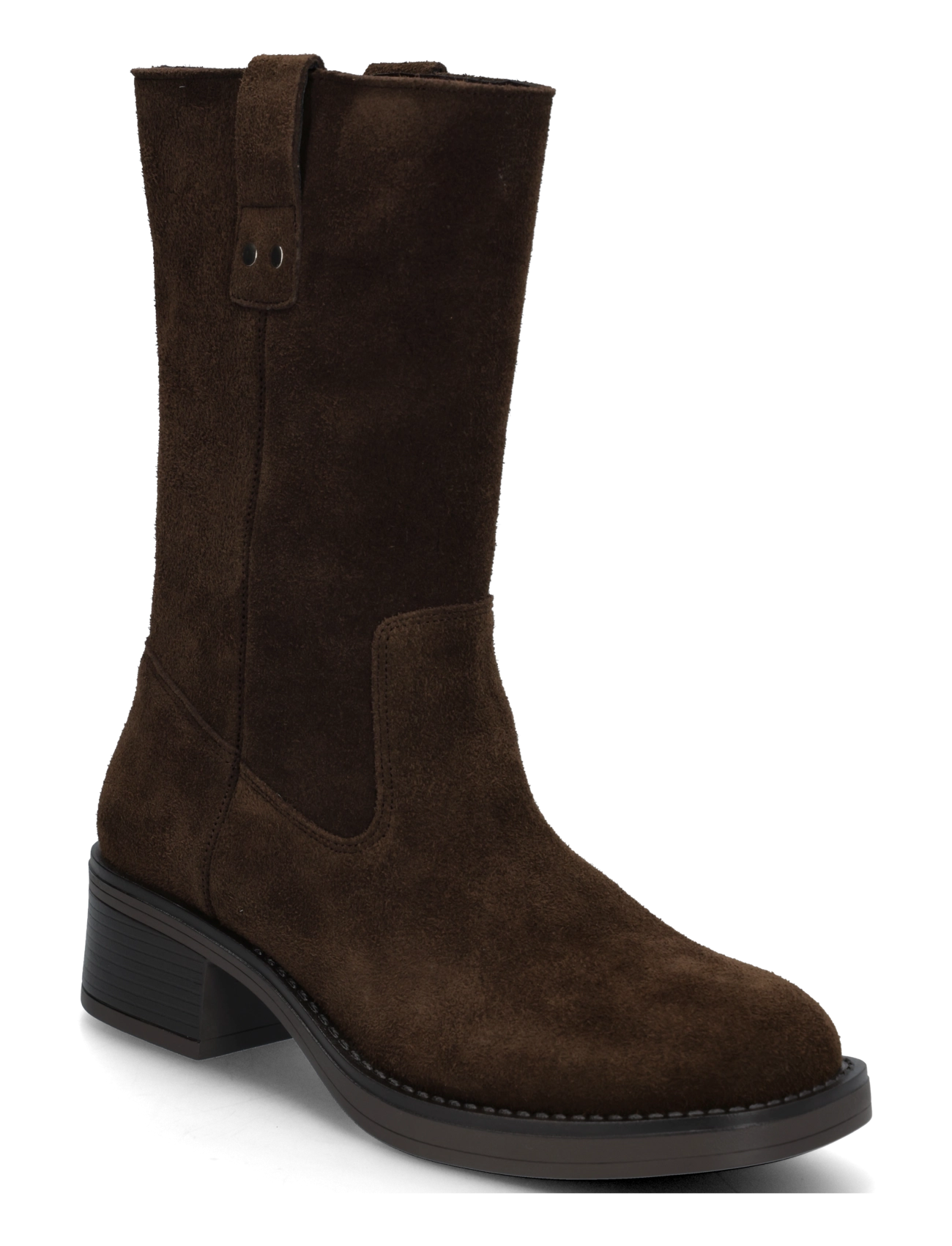 Bianco BIAMARY Mid Pull On Boot Suede - Jalanõud - BROWN / brown
