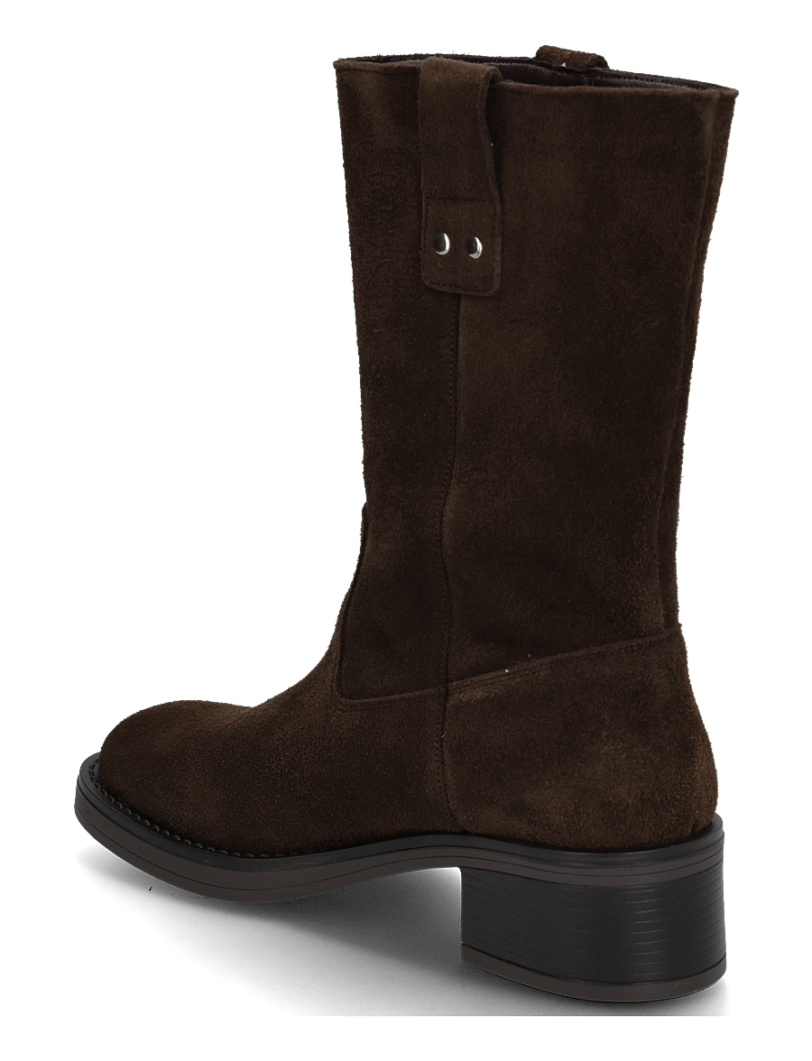 Bianco - BIAMARY Mid Pull On Boot Suede - stiefeletten mit absatz - brown - 2