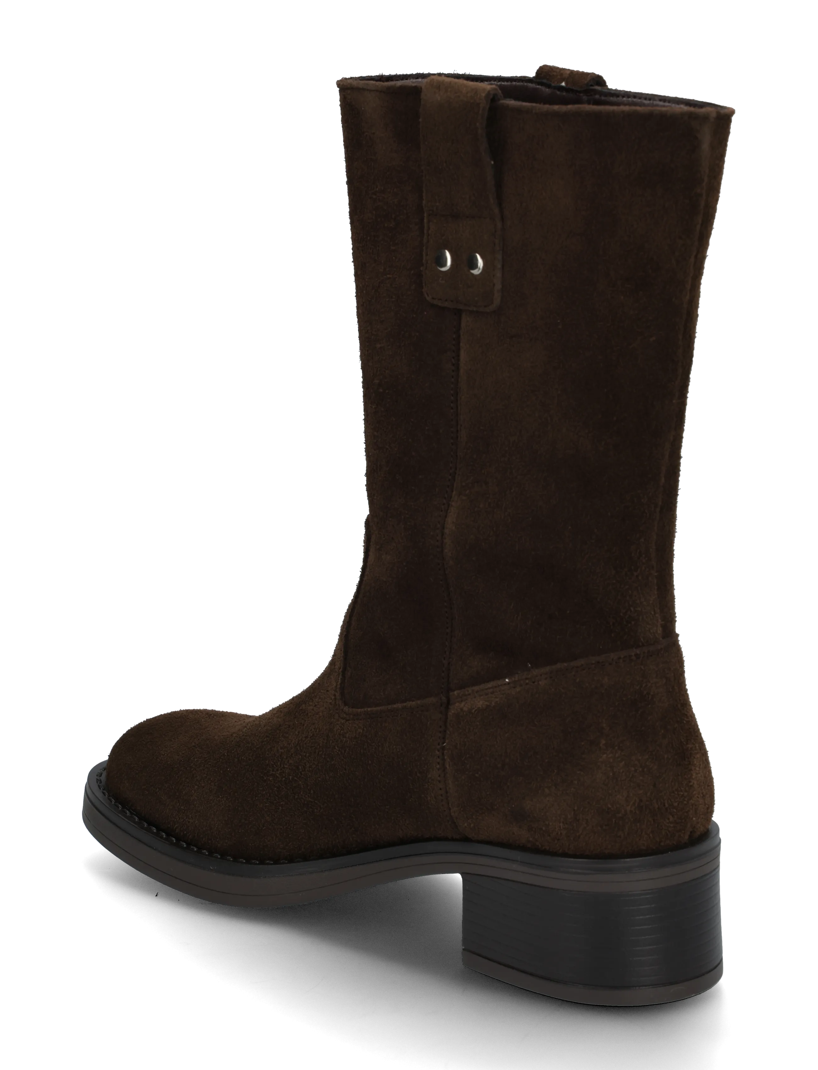 Bianco - BIAMARY Mid Pull On Boot Suede - støvletter - brown - 2