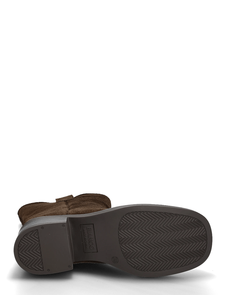 Bianco - BIAMARY Mid Pull On Boot Suede - støvletter - brown - 4