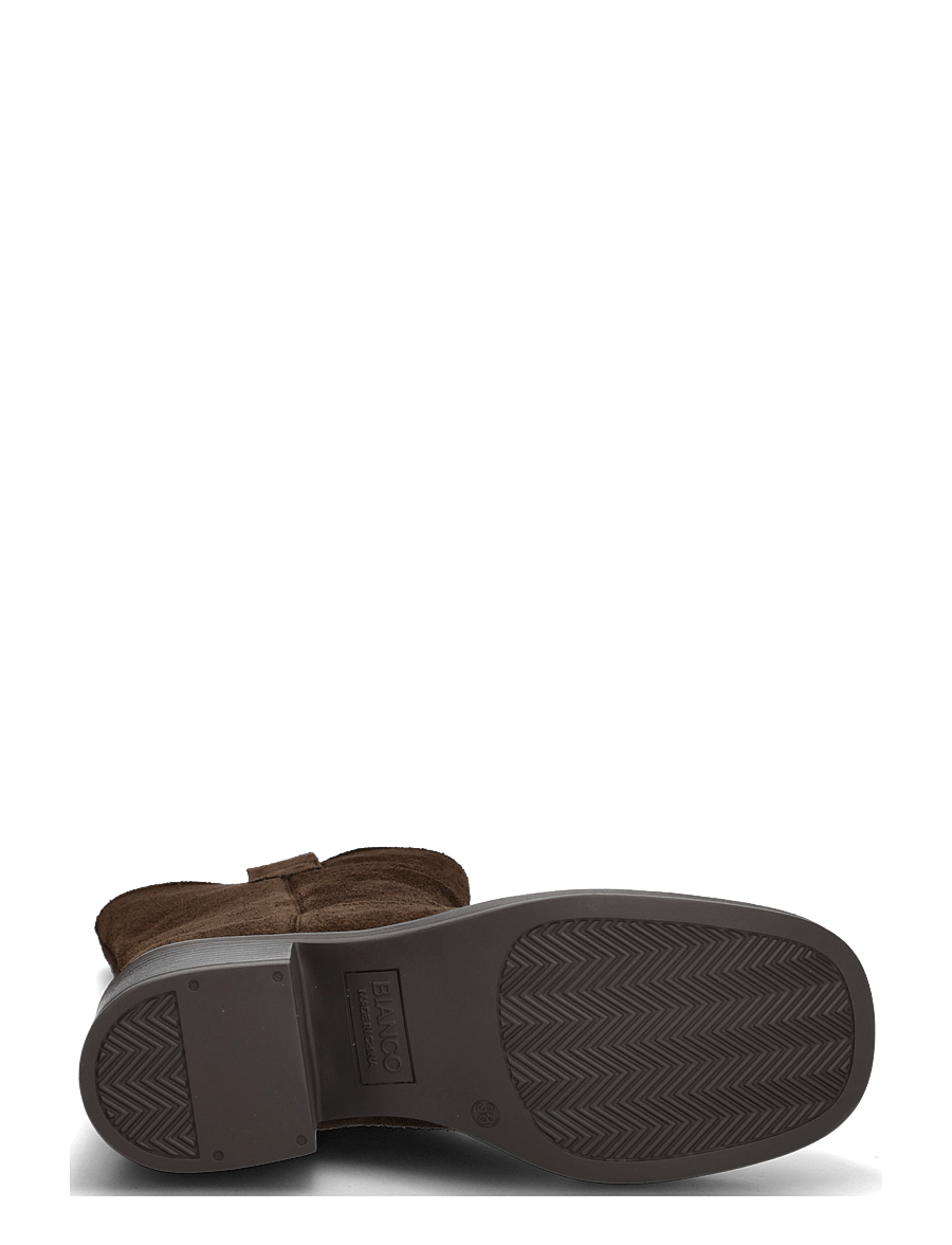 Bianco - BIAMARY Mid Pull On Boot Suede - stiefeletten mit absatz - brown - 4