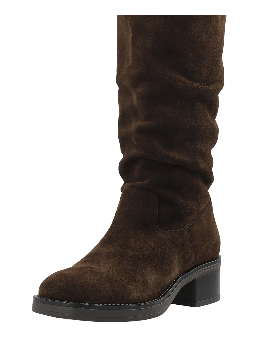 Bianco - BIAMARY Slouchy Pull On Boot Suede - stövletter - brown - 0