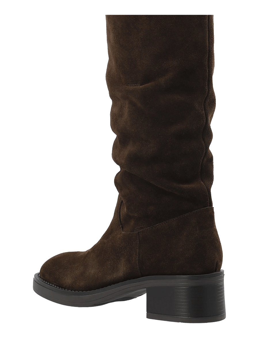 Bianco - BIAMARY Slouchy Pull On Boot Suede - stövletter - brown - 2