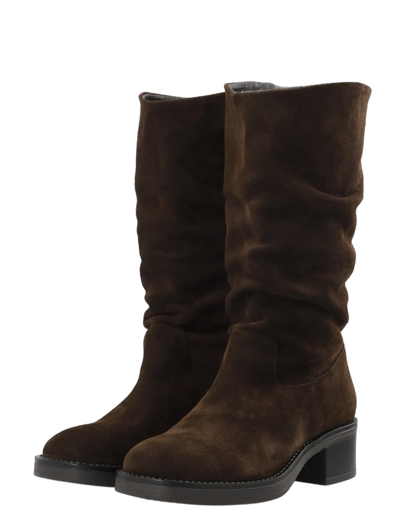 Bianco - BIAMARY Slouchy Pull On Boot Suede - brown - 4