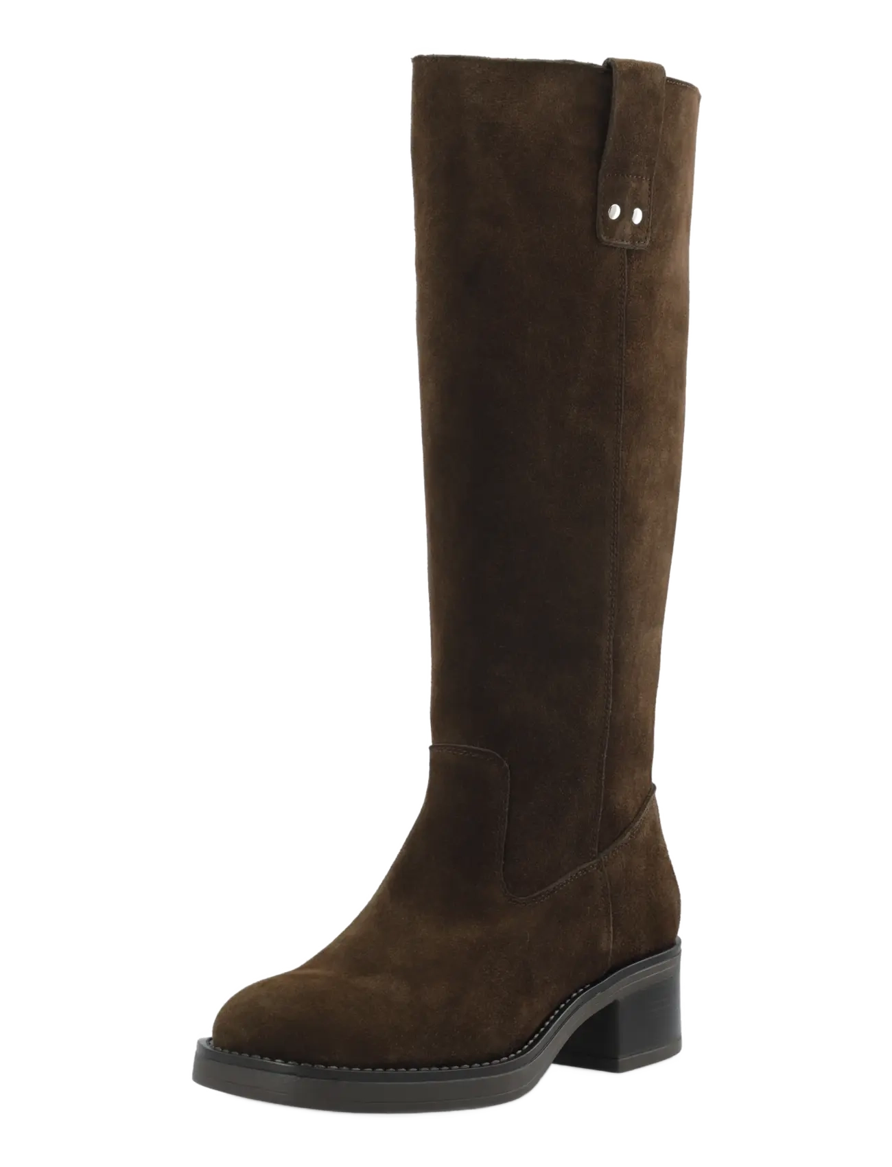 Bianco BIAMARY Knee High Pull On Boot Suede - Langskaftede støvler - BROWN / brown
