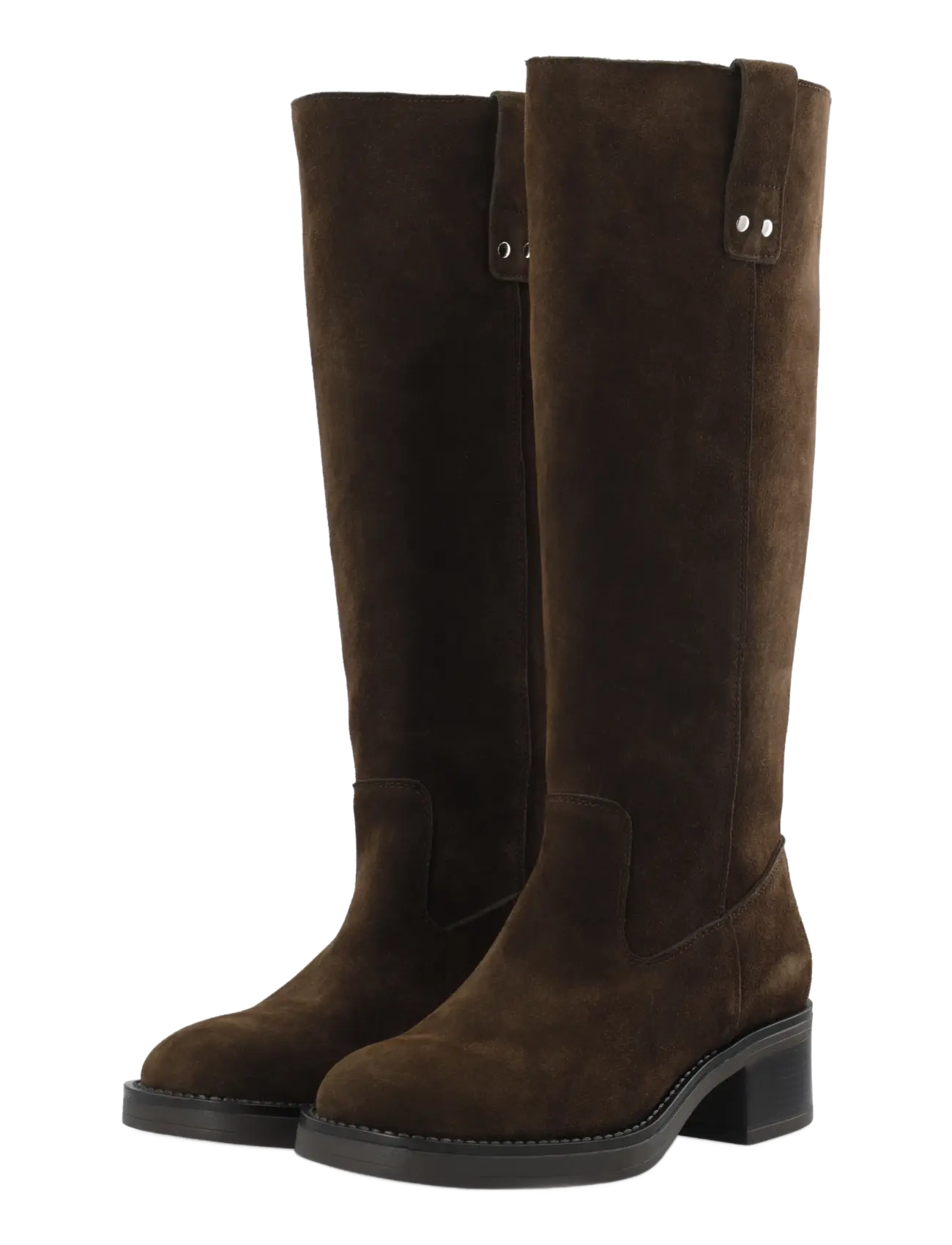 Bianco - BIAMARY Knee High Pull On Boot Suede - brown - 4