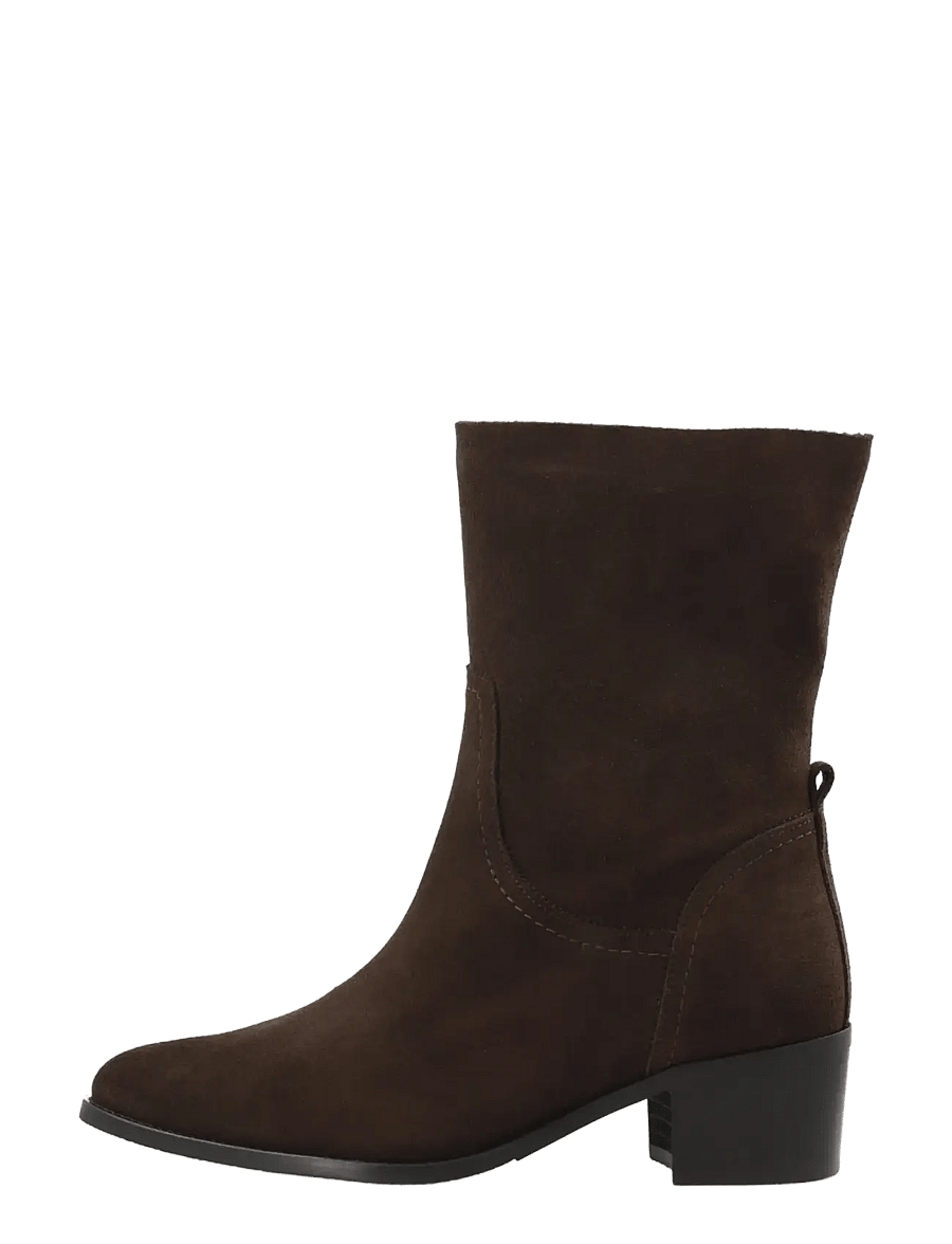 Bianco - BIACAROL Mid Pull On Boot Oily Suede - brown - 1