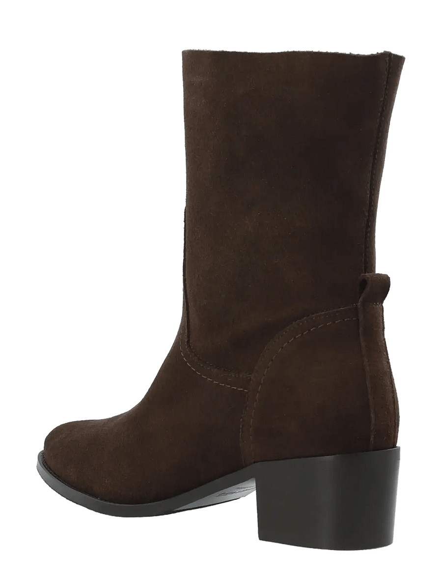 Bianco - BIACAROL Mid Pull On Boot Oily Suede - brown - 2