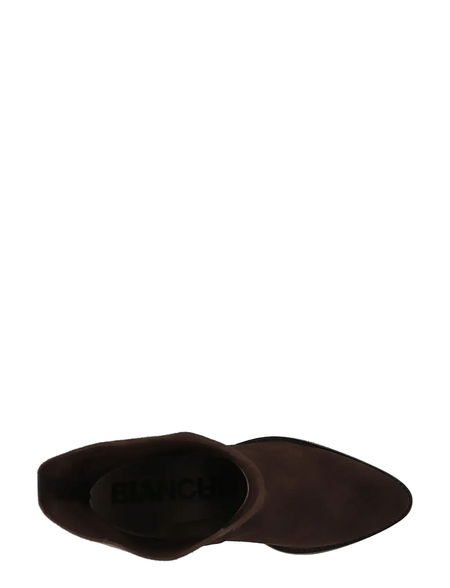 Bianco - BIACAROL Mid Pull On Boot Oily Suede - brown - 4