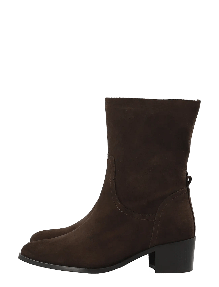 Bianco - BIACAROL Mid Pull On Boot Oily Suede - brown - 5