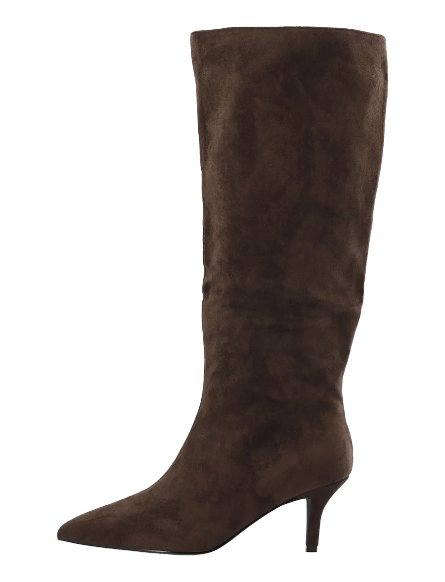 Bianco - BIATYRA Knee High Boot Faux Suede - põlveni saapad - brown - 1