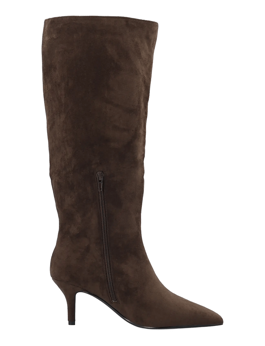 Bianco - BIATYRA Knee High Boot Faux Suede - põlveni saapad - brown - 3