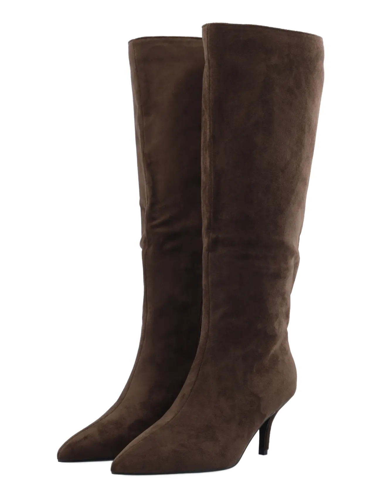 Bianco - BIATYRA Knee High Boot Faux Suede - põlveni saapad - brown - 5