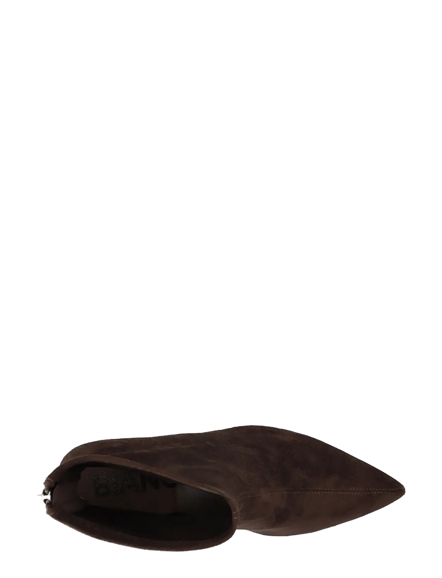 Bianco - BIAMARALYN Back Zip Boot Faux Suede - stövletter - brown - 4