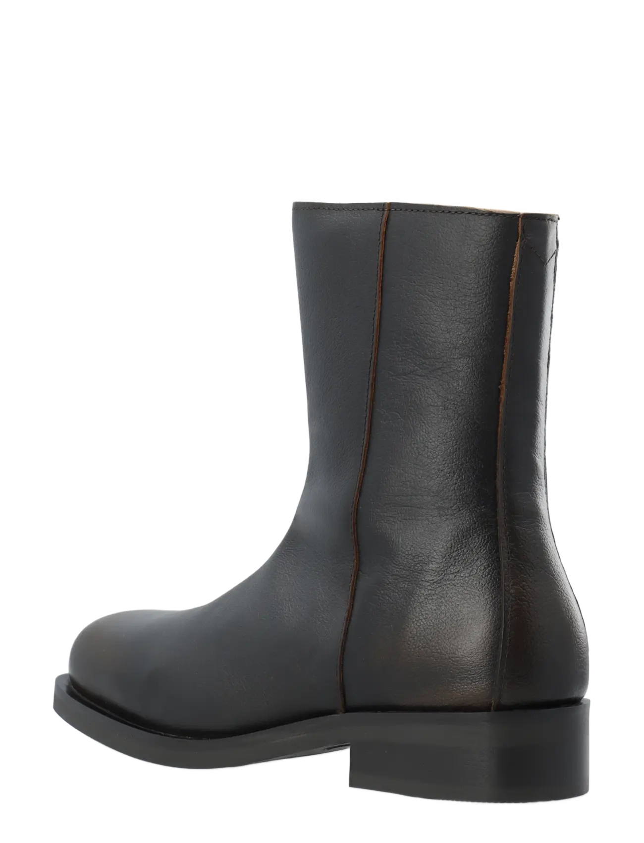 Bianco - BIABETTY Zip Boot Distressed Leather - brown - 2
