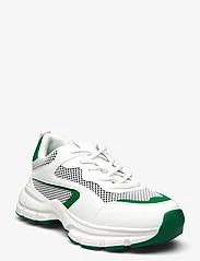 Bianco - BIAXENIA Sneaker Faux Leather - matalavartiset tennarit - white green - 0