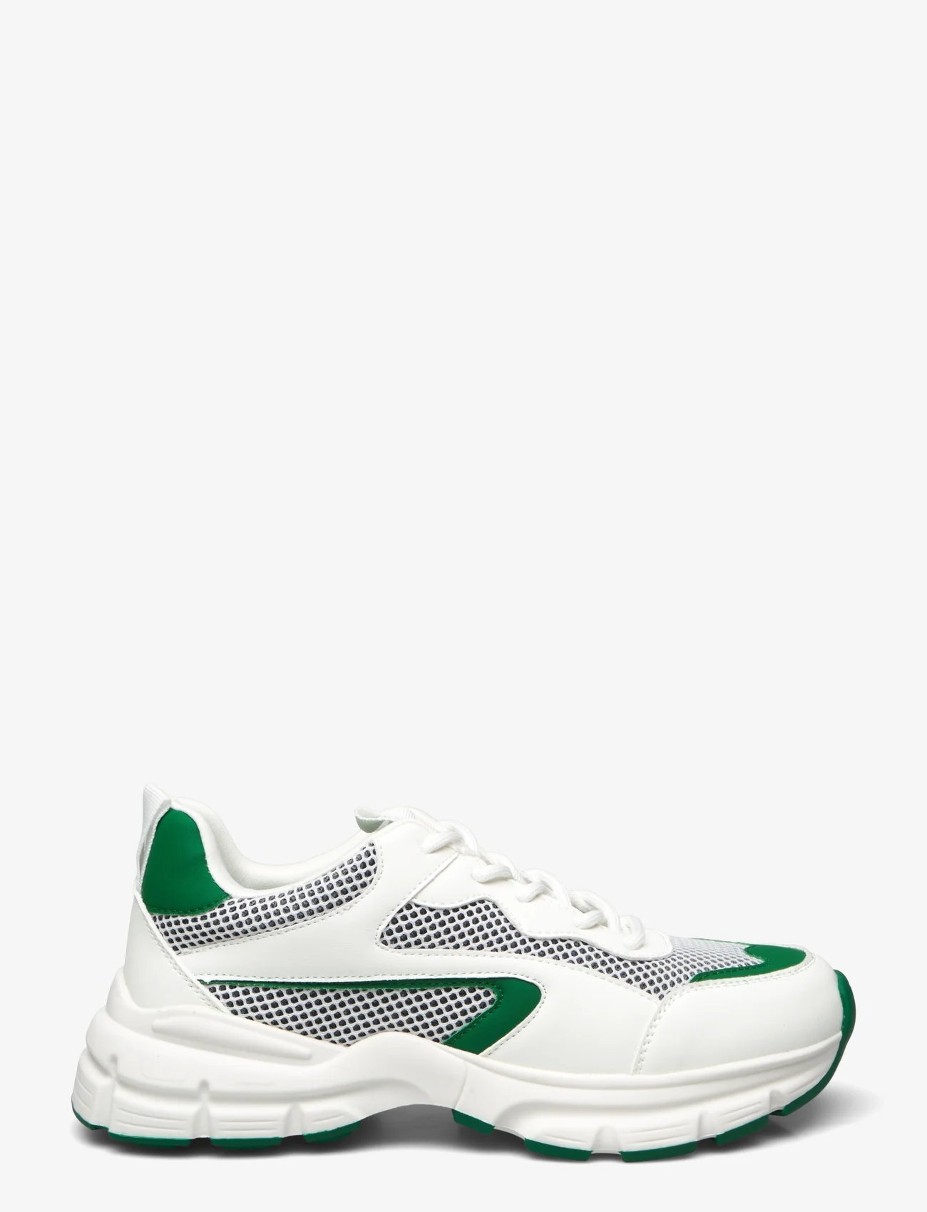 Bianco - BIAXENIA Sneaker Faux Leather - lage sneakers - white green - 1