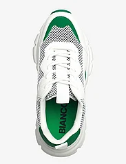 Bianco - BIAXENIA Sneaker Faux Leather - matalavartiset tennarit - white green - 3