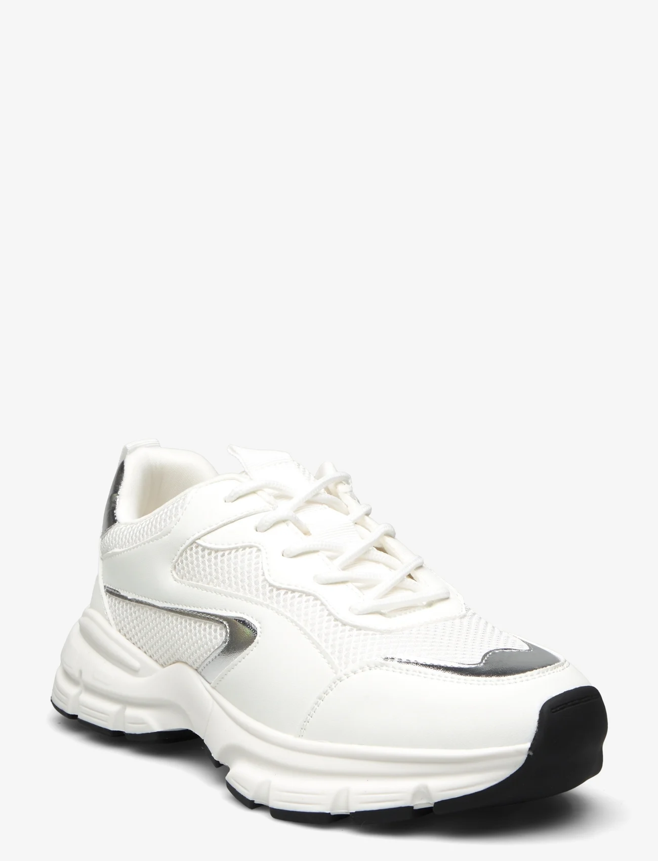 Bianco - BIAXENIA Sneaker Faux Leather - matalavartiset tennarit - white silver - 0
