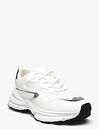 BIAXENIA Sneaker Faux Leather - WHITE SILVER