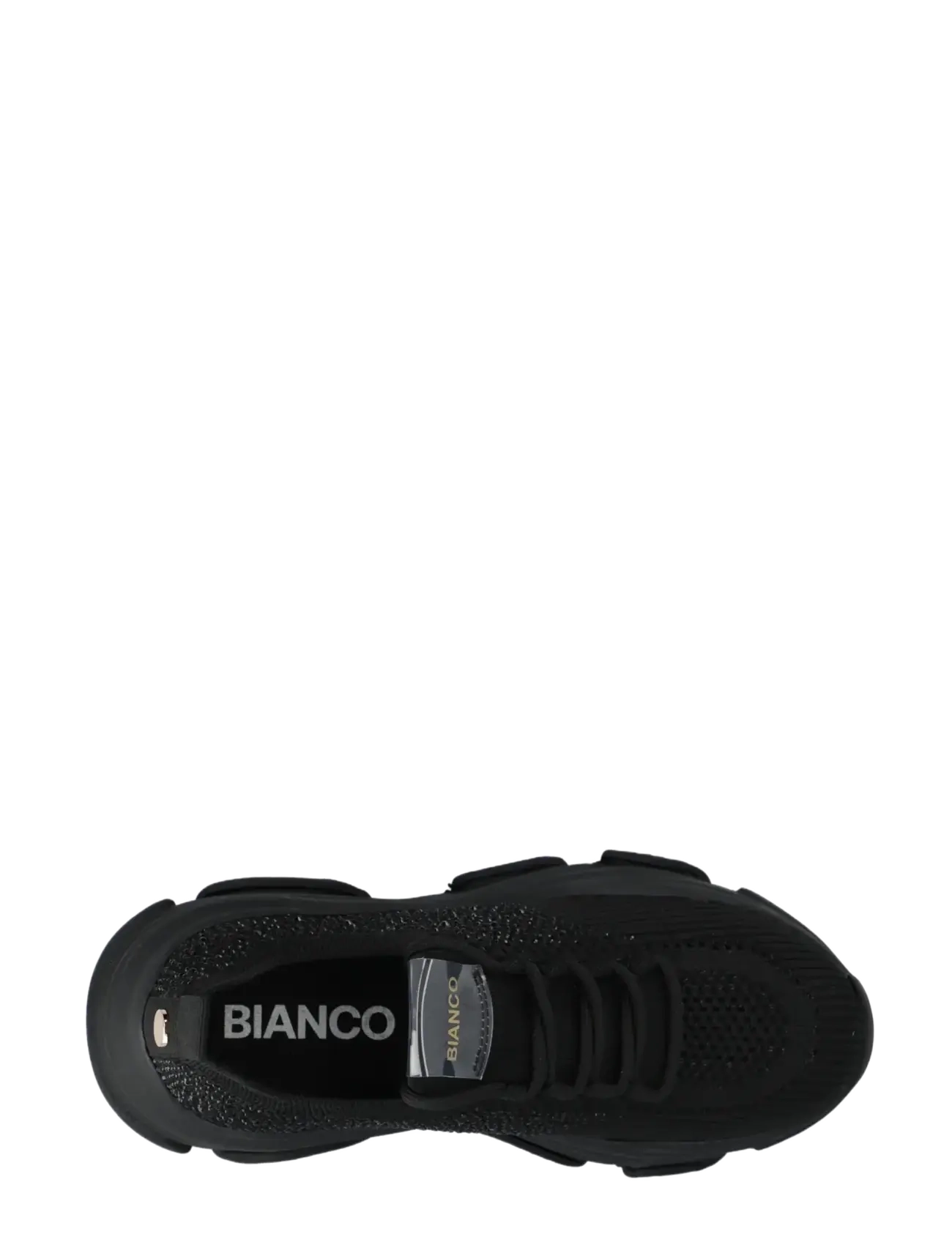 Bianco - BIAVEGAS Rhinestone Sneaker Flyknit - chunky sneakers - black - 4