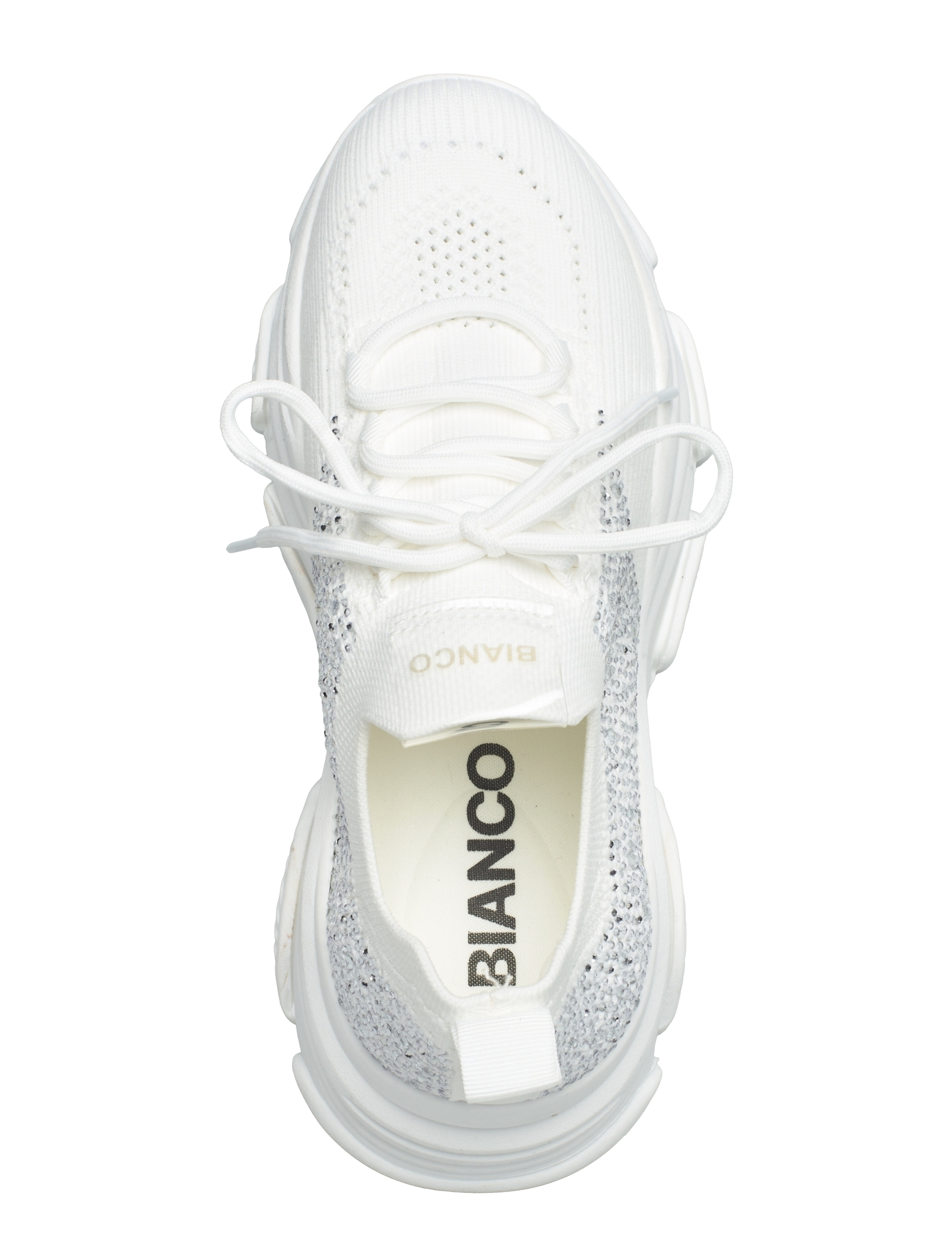 Bianco - BIAVEGAS Rhinestone Sneaker Flyknit - sutvirtinimas - white - 3