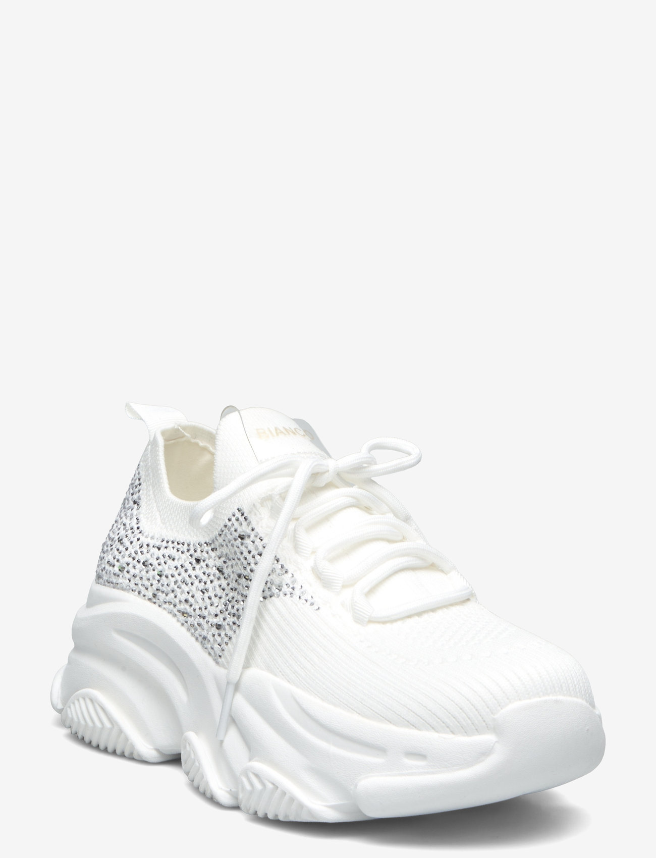 Bianco - BIAVEGAS Rhinestone Sneaker Flyknit - konfirmationstøj - white - 0