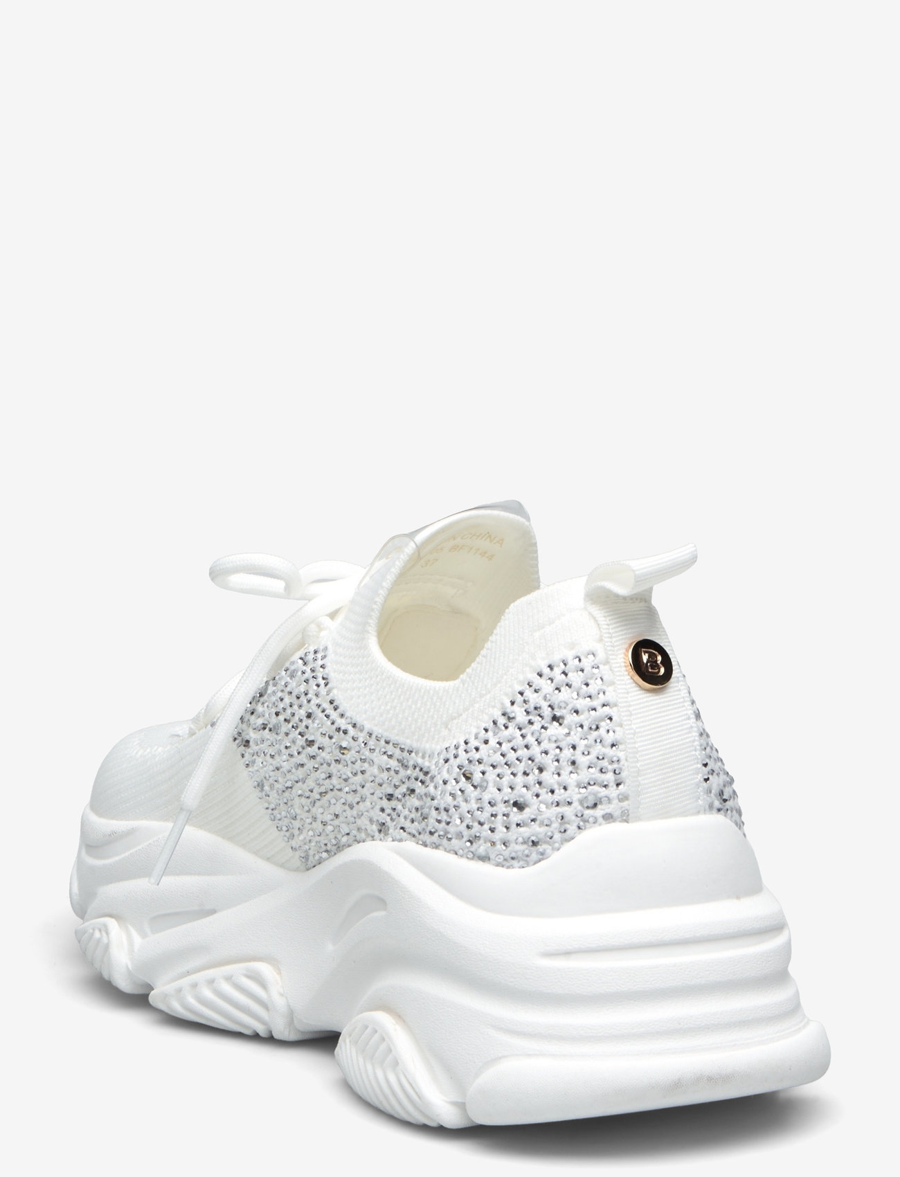Bianco - BIAVEGAS Rhinestone Sneaker Flyknit - konfirmationstøj - white - 2