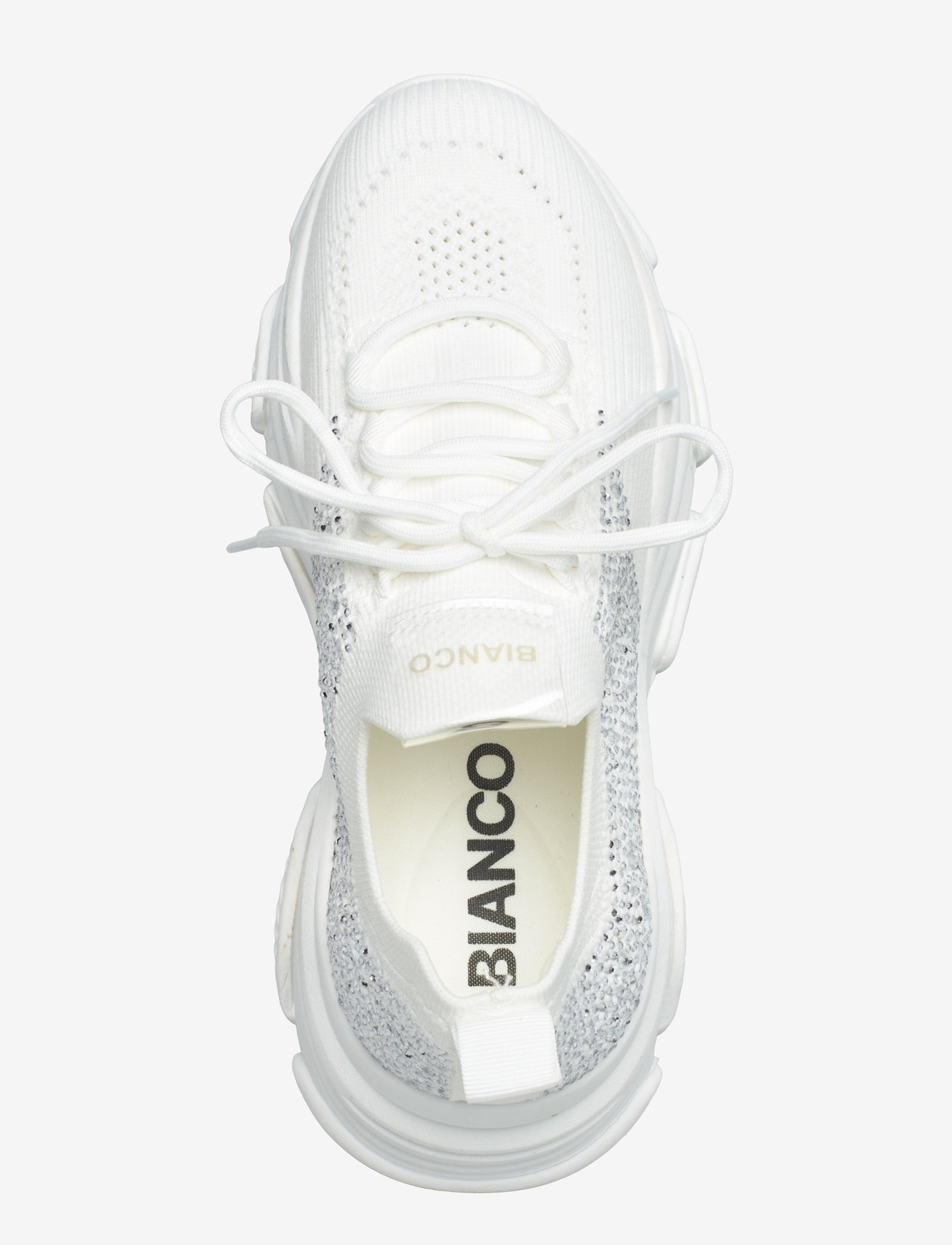 Bianco - BIAVEGAS Rhinestone Sneaker Flyknit - konfirmationstøj - white - 3
