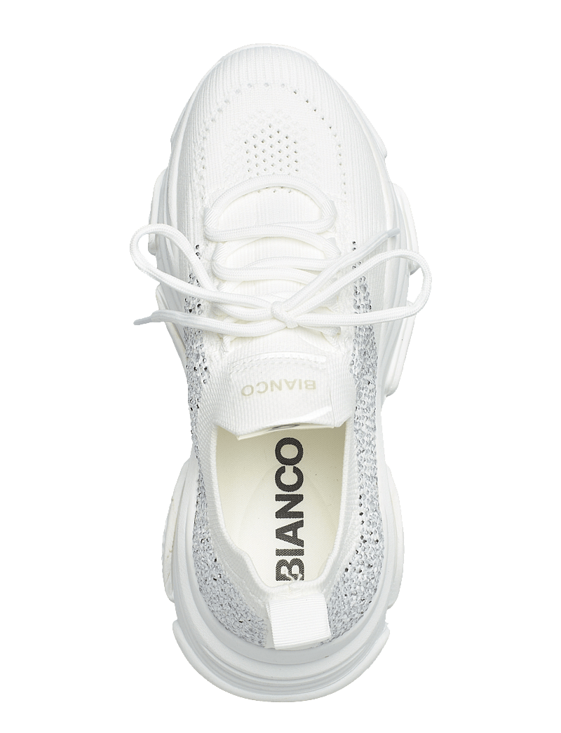 Bianco - BIAVEGAS Rhinestone Sneaker Flyknit - konfirmationstøj - white - 3