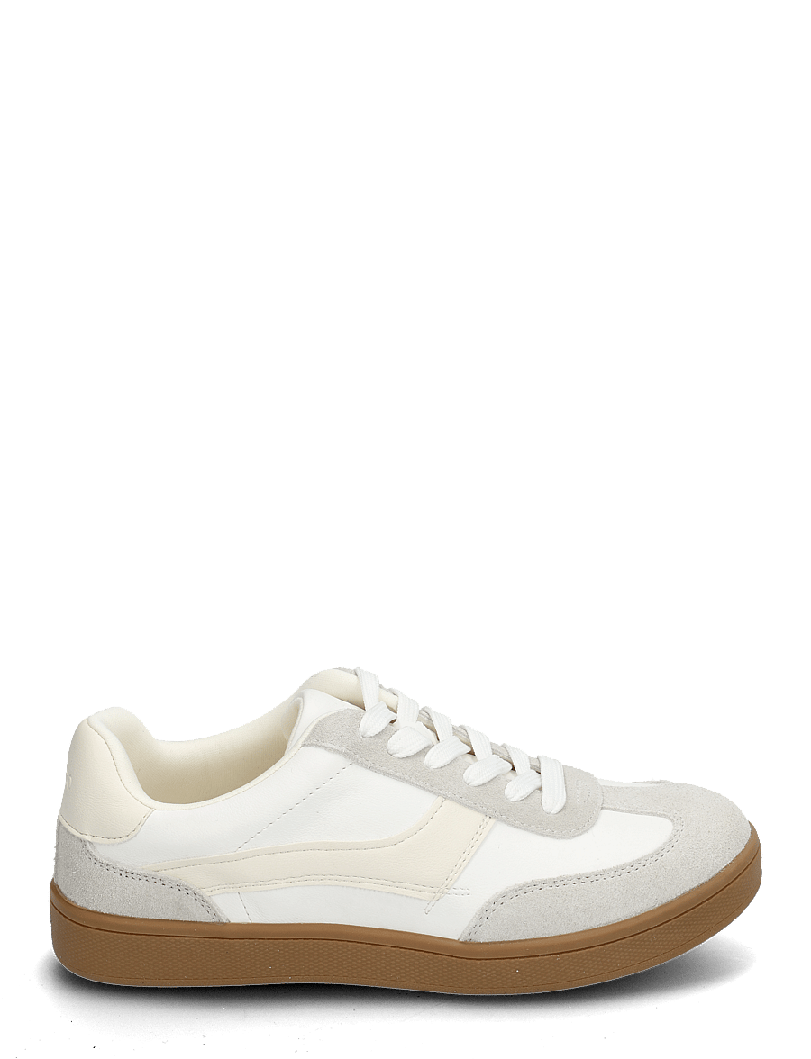 Bianco - BIABERLIN Sneaker Faux Leather & Suede - off white - 1