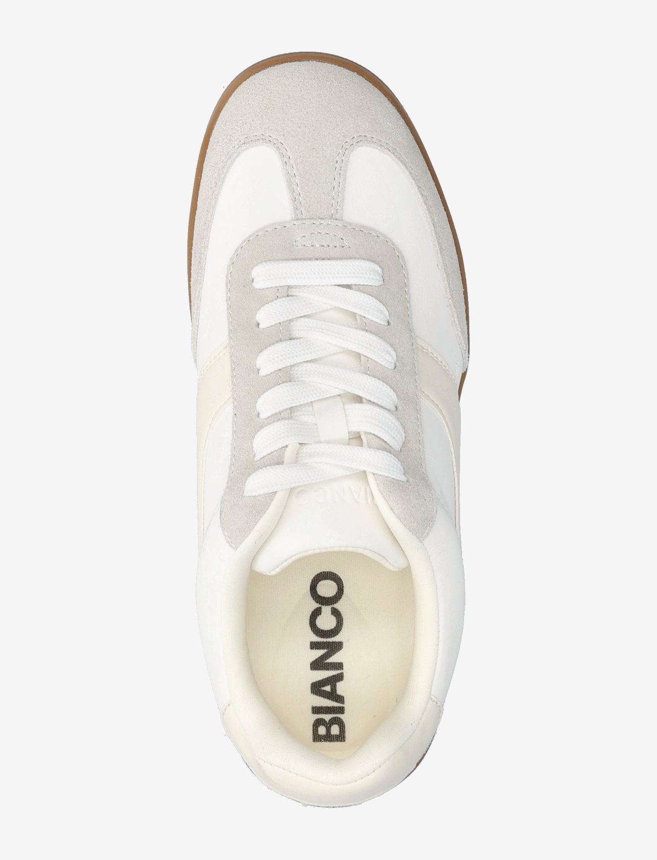 Bianco - BIABERLIN Sneaker Faux Leather & Suede - off white - 3