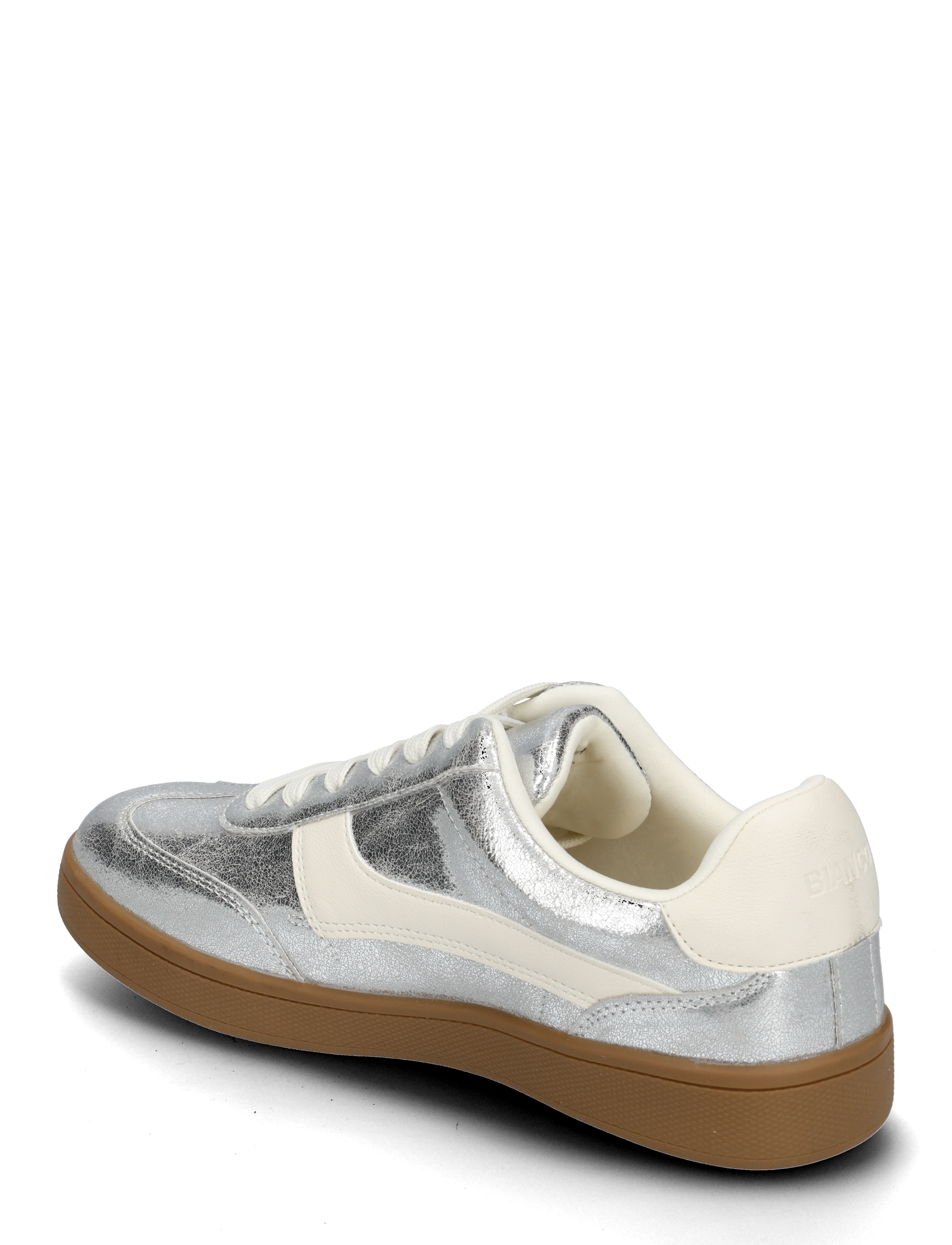 Bianco - BIABERLIN Sneaker Faux Leather - lage sneakers - silver - 3