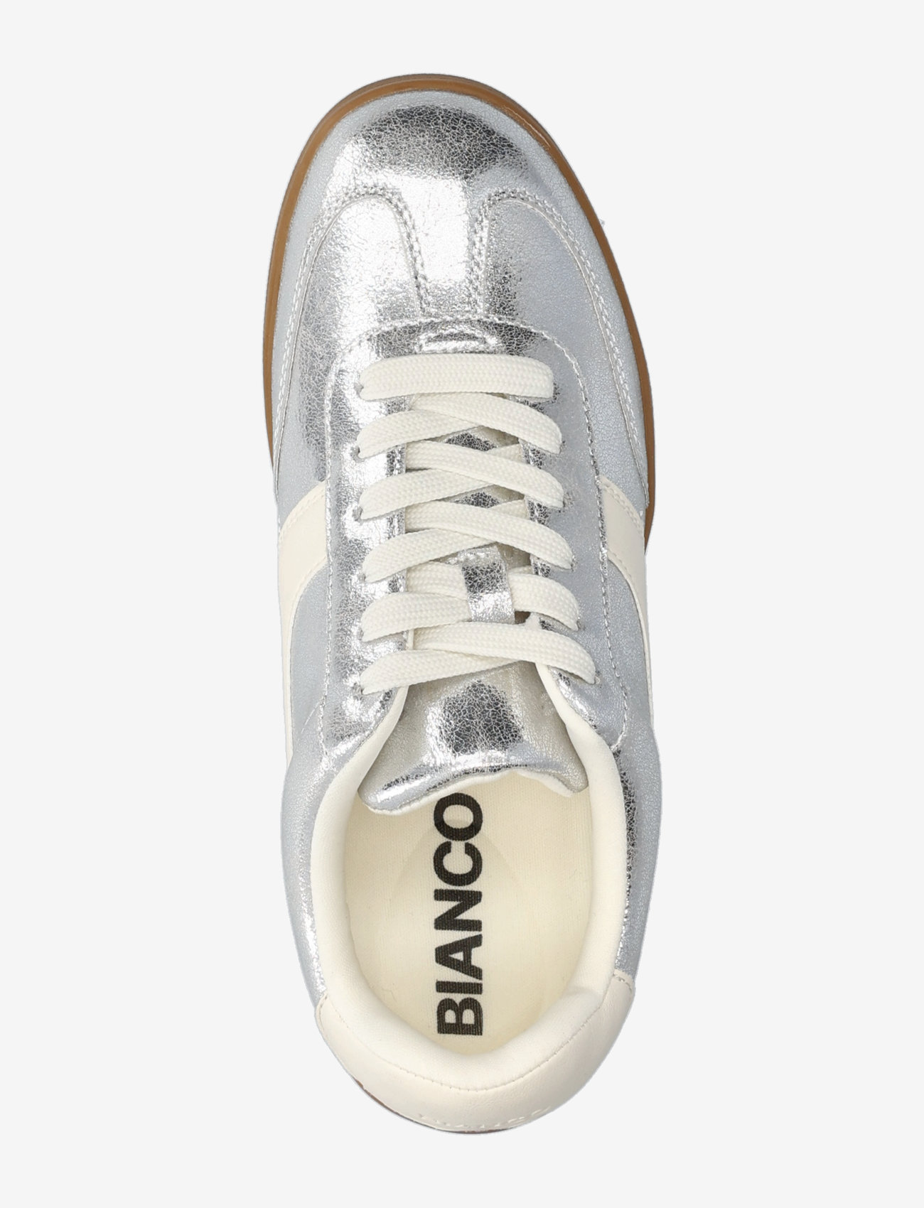 Bianco - BIABERLIN Sneaker Faux Leather - madala säärega tossud - silver - 4