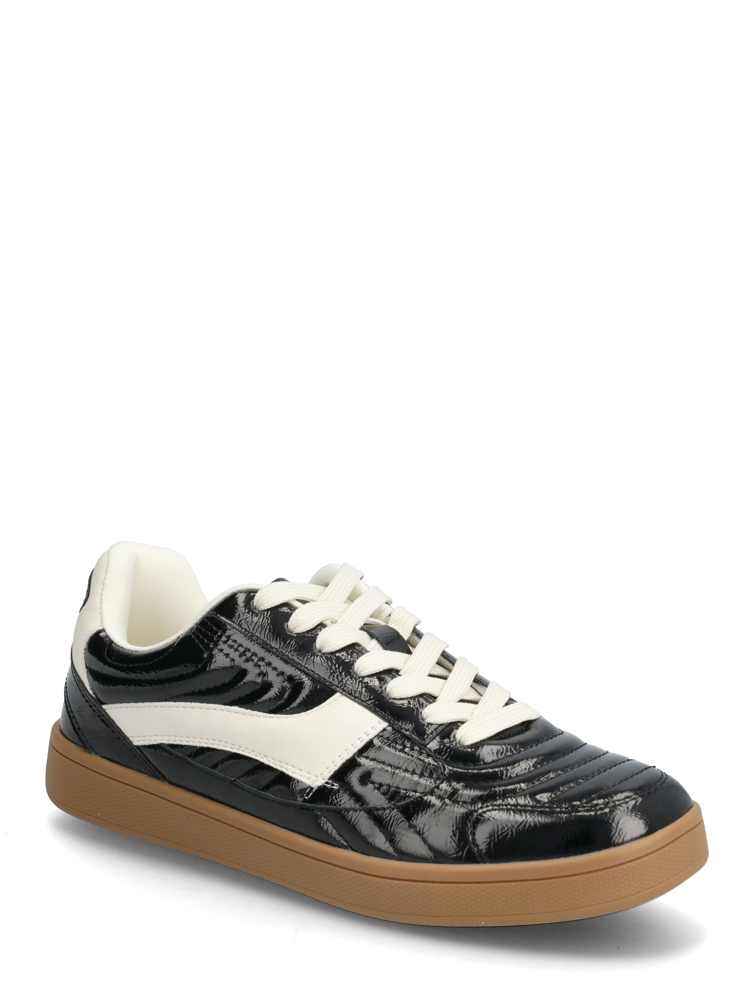 Bianco Biaberlin Padded Sneaker Faux Leather, 41, Sneakers, Schwarz - Low-top Frauen