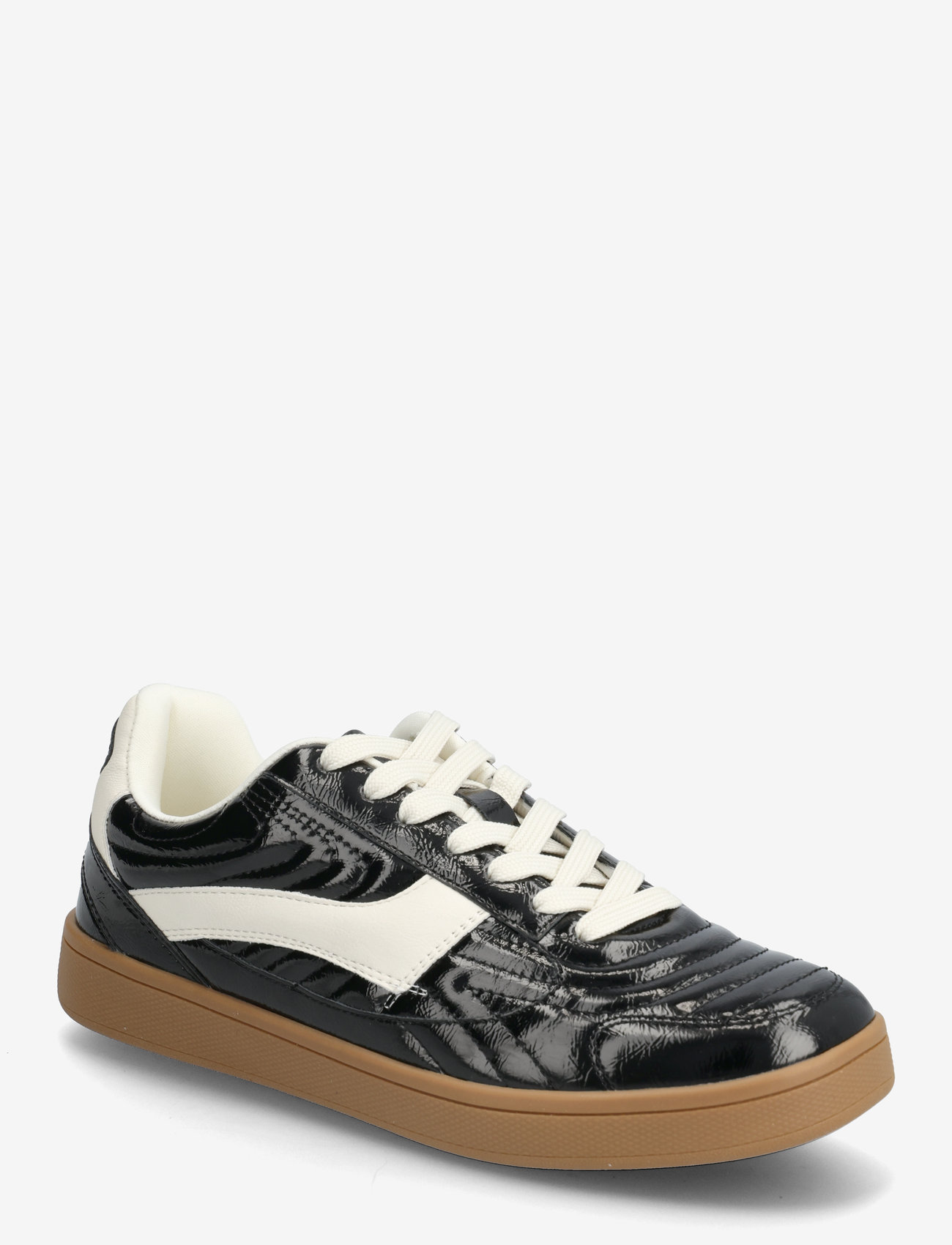 Bianco - BIABERLIN Padded Sneaker Faux Leather - madala säärega tossud - black/black patent - 0