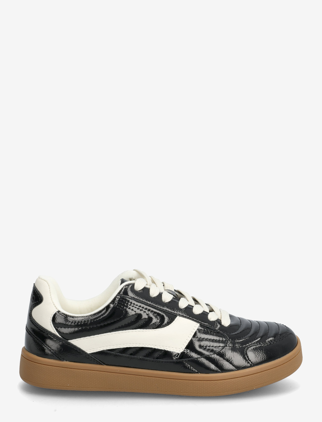 Bianco - BIABERLIN Padded Sneaker Faux Leather - madala säärega tossud - black/black patent - 1