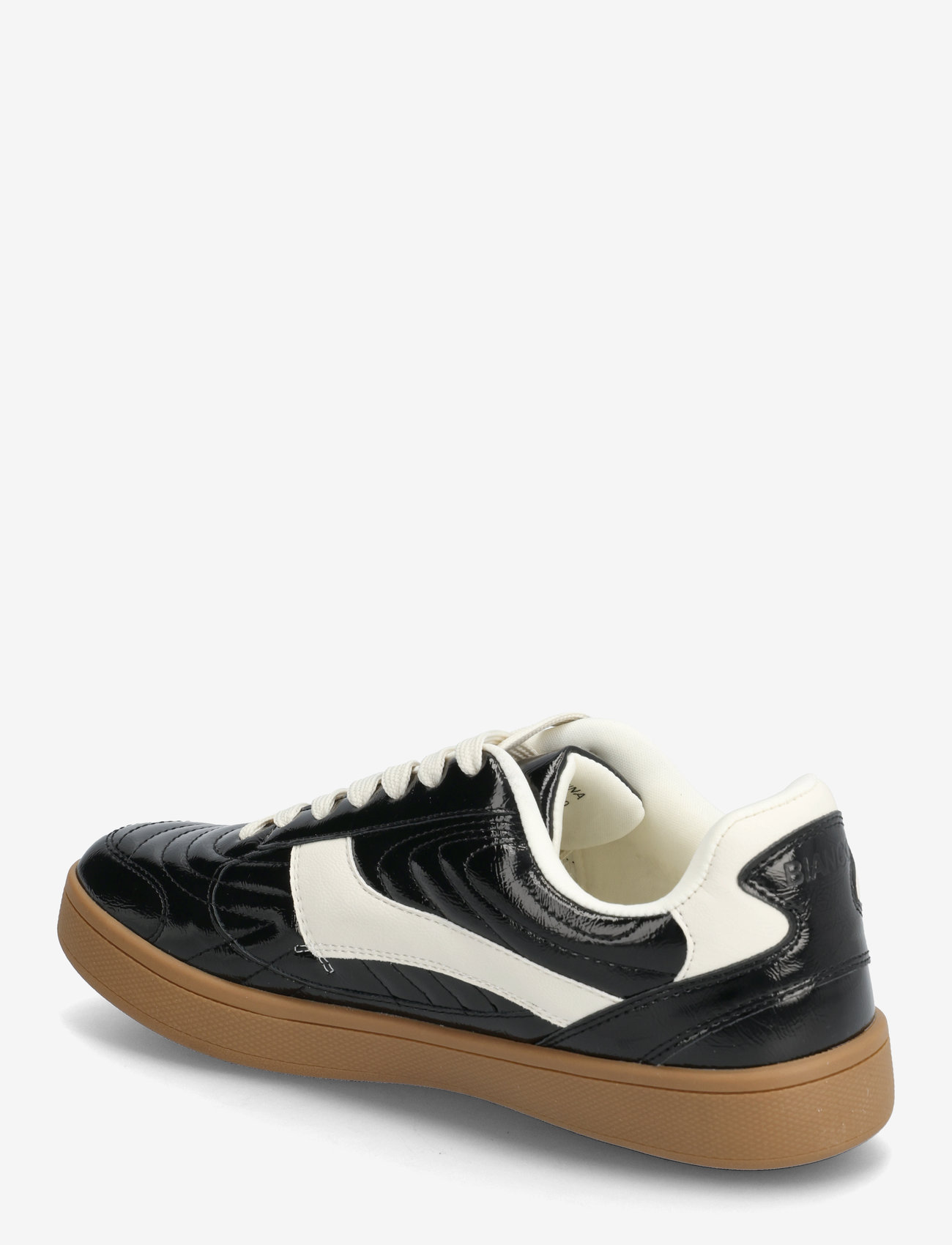 Bianco - BIABERLIN Padded Sneaker Faux Leather - madala säärega tossud - black/black patent - 2