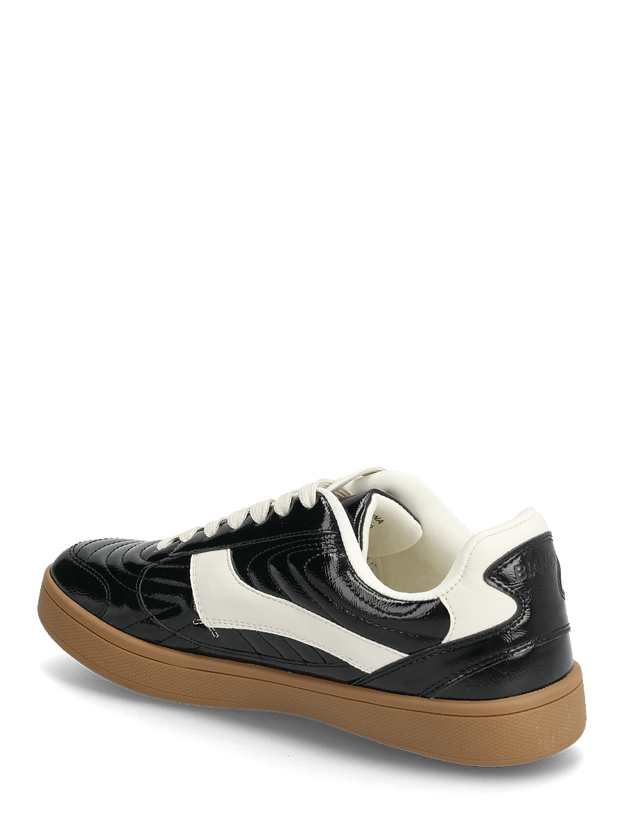 Bianco - BIABERLIN Padded Sneaker Faux Leather - låga sneakers - black/black patent - 2