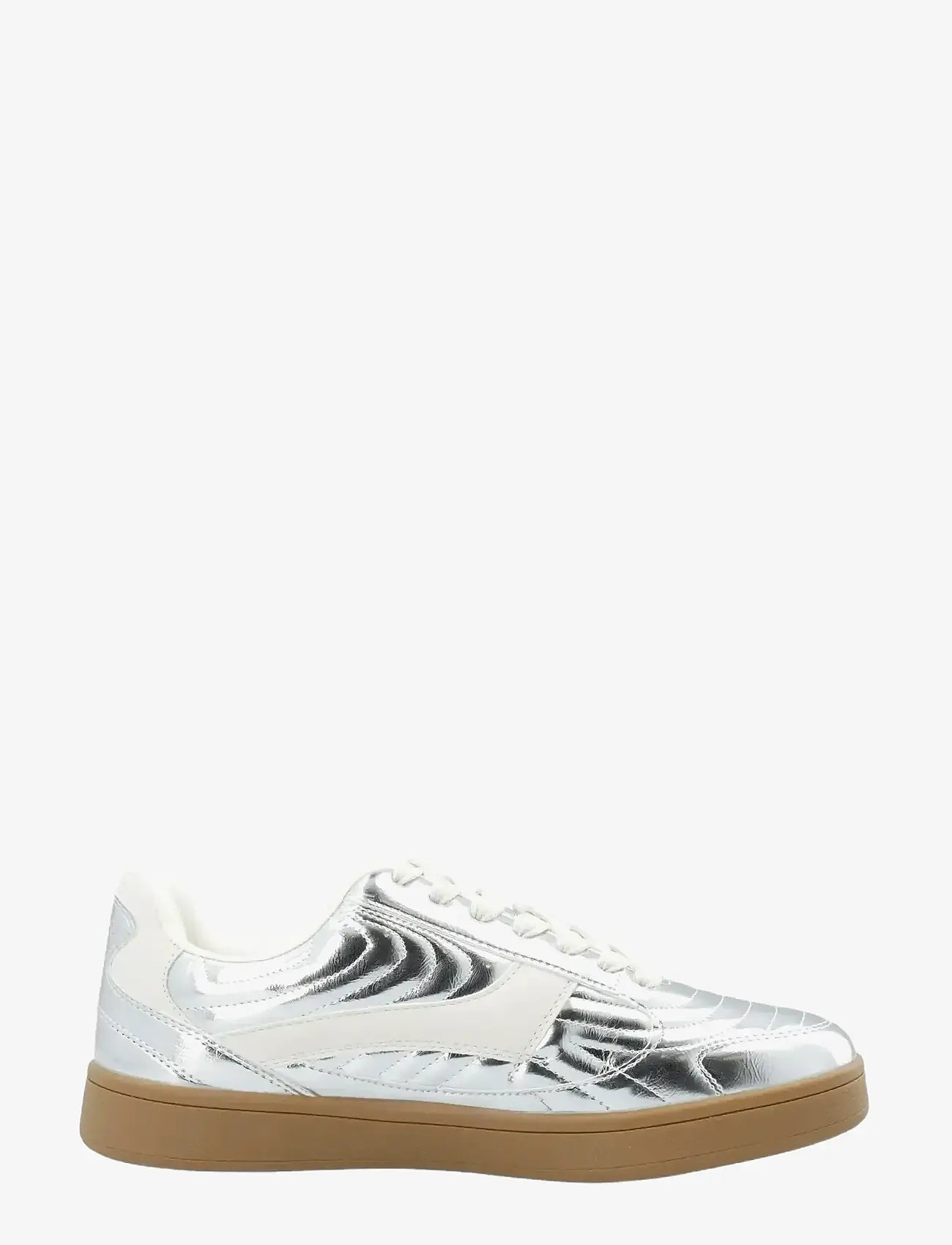 Bianco - BIABERLIN Padded Sneaker Faux Leather - låga sneakers - silver mirror - 0