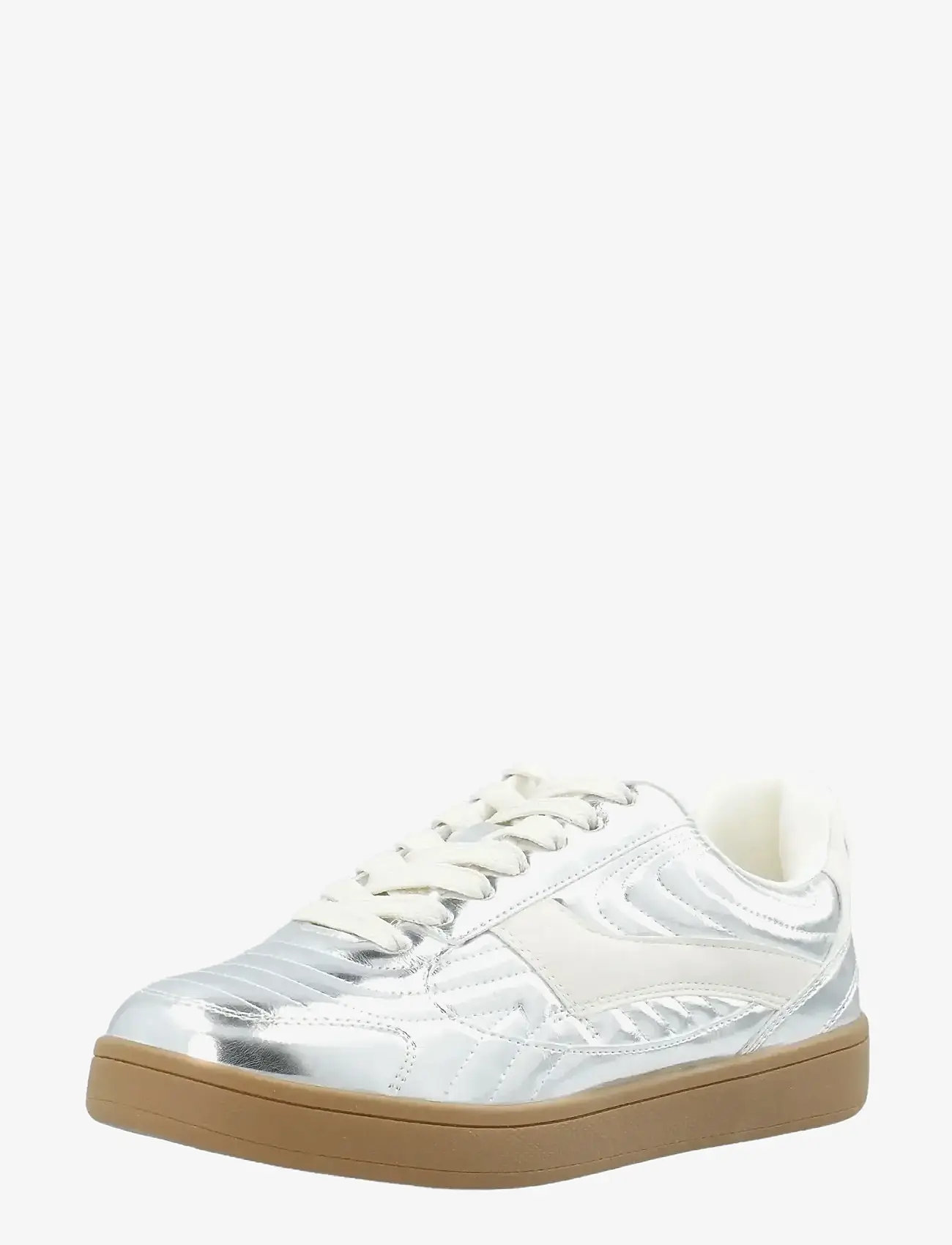 Bianco - BIABERLIN Padded Sneaker Faux Leather - låga sneakers - silver mirror - 2