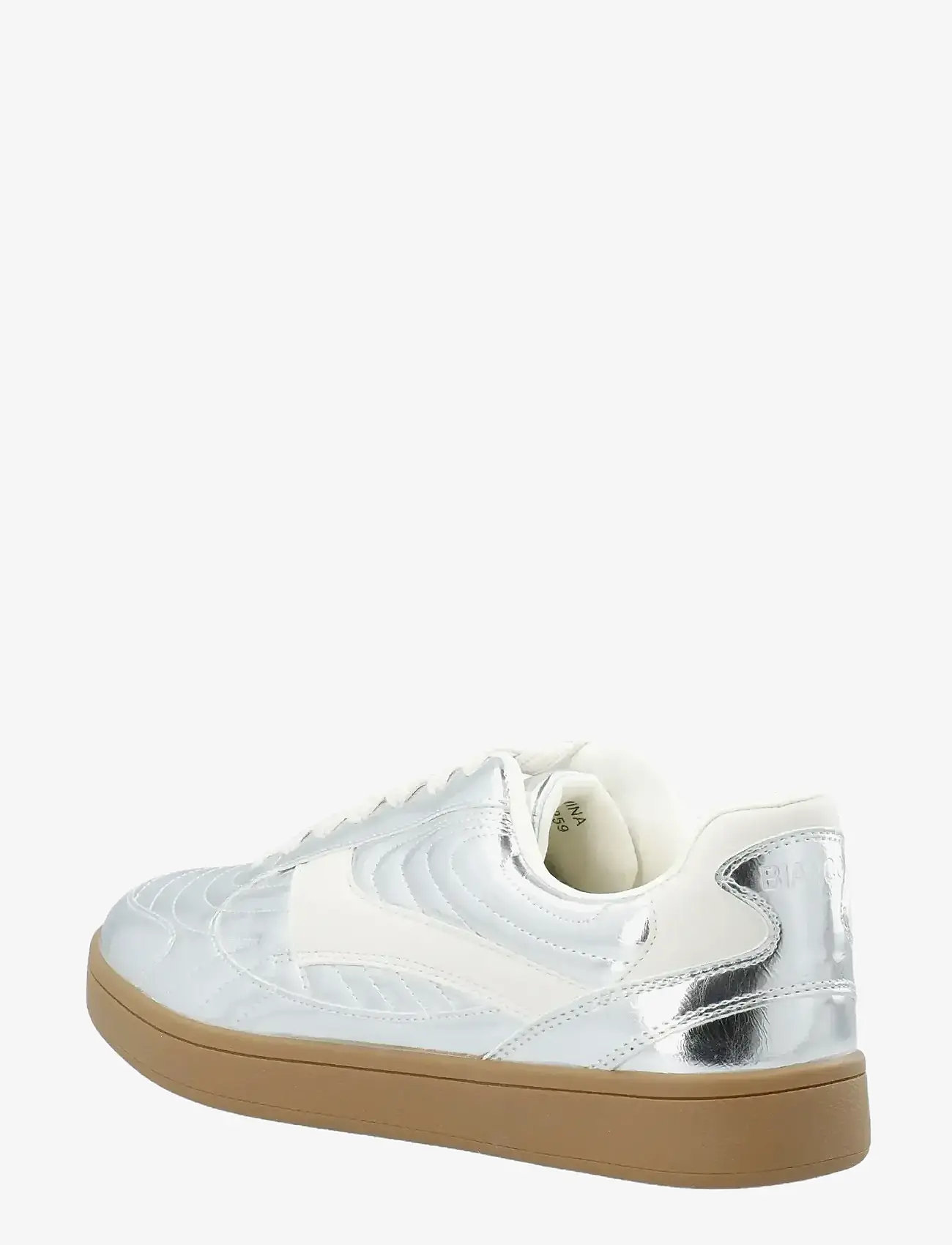 Bianco - BIABERLIN Padded Sneaker Faux Leather - låga sneakers - silver mirror - 3