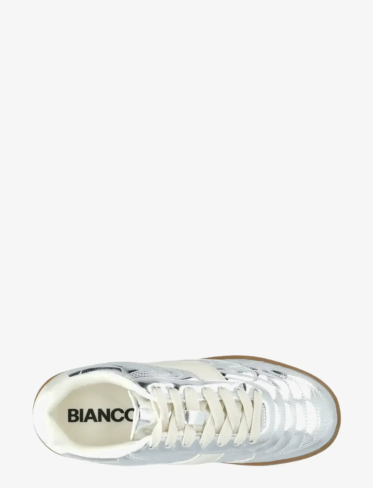Bianco - BIABERLIN Padded Sneaker Faux Leather - låga sneakers - silver mirror - 5
